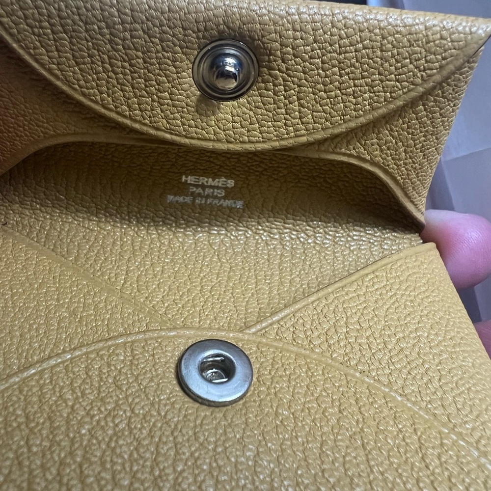 Hermes Bastia Coin Purse In Curry, Nib - image 2